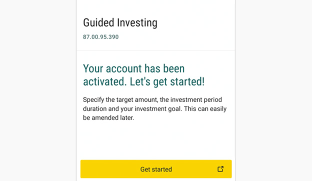 Guided Investing - Placing an order via Mobile Banking